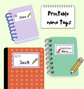 Printable   Editable * Name Cards *  - Back to School