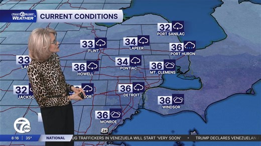 A Winter Storm Warning is in effect for Lenawee, Livingston, and Washtenaw counties until 10 a.m. A Winter Weather Advisory is in effect for Lapeer, Macomb, Monroe, Sanilac, St. Clair, Oakland, and Wayne counties until 10 a.m. Here is your Sunday morning forecast: | WXYZ-TV Channel 7