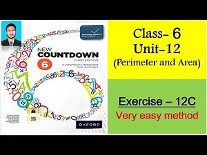 Class 6 Math Exercise 12C || New countdown third edition class 6 exercise 12C | Area of boarder