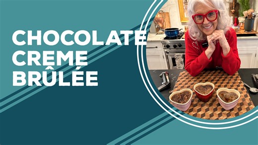 You don't have to go to a fancy restaurant to have a fancy dessert this Valentine's Day! Click here for my easy Chocolate Créme Brûlée recipe: https://www.pauladeen.com/recipe/chocolate-creme-brulee/ | Paula Deen