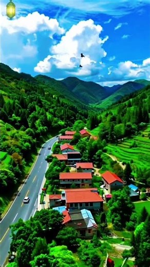 Breathtaking Mountain Scenery | Relaxing Green Nature View | Peaceful Village Landscape