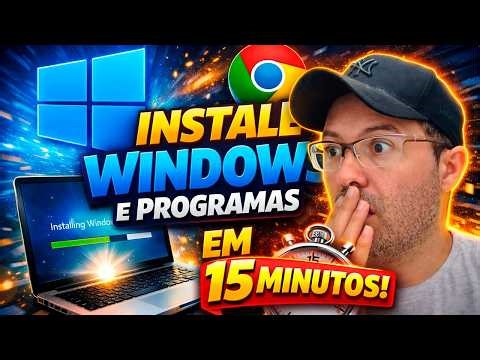 Install Windows and all your programs in 15 minutes. Simple and easy.