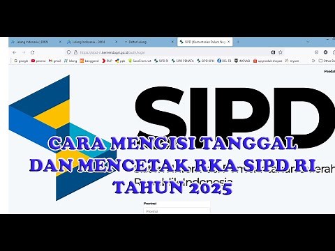 Cara mengisi Tanggal dan Mencetak RKA SIPD RI Tahun 2025