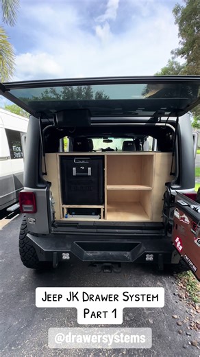 Jeep JK custom drawer system build - Part 1. #drawersystem #jeepjk #jeep #overland #overlandbuild #overlanding #charactorclub ​⁠ @drawersystems
