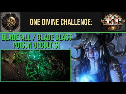 One Divine Challenge: Bladefall / Blade Blast Occultist (Path of Exile - 3.20 Sanctum League)