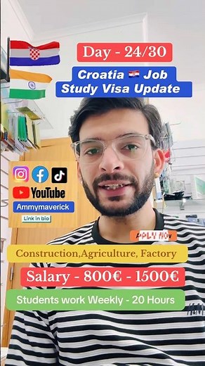 Croatia Work & Student Visa 2025 for Indians | Jobs, Salary & Cost of Living 🇭🇷 | Day 24
