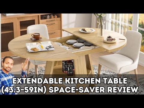 Extendable Kitchen Table 43 3–59in Space Saver Review | Extendable Function & Value Check