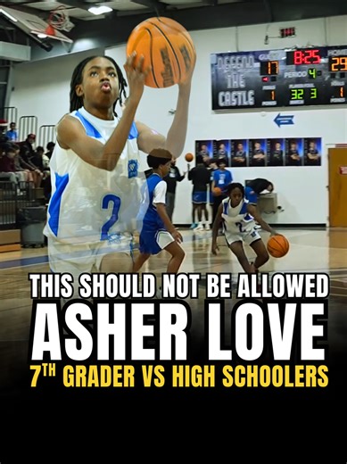 There are nights when age stops mattering. 7th Grader - Asher Love #basketball #hoops #basketballtiktok #ballislife #bball