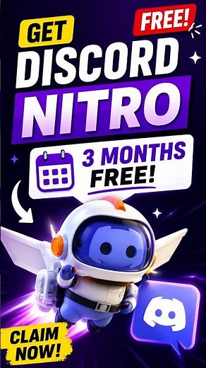 Get Discord Nitro FREE for 3 Months! 🤯 #shorts