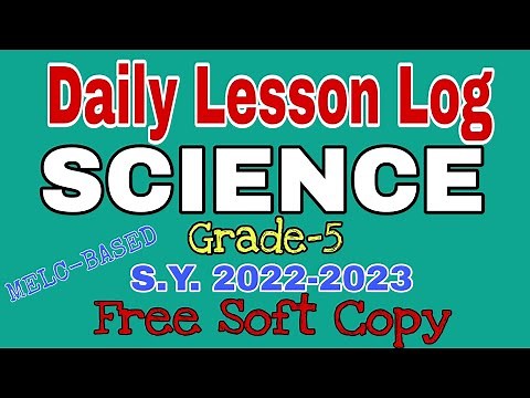 Daily Lesson Log in Science