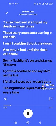 I Got No Time - The Living Tombstone Lyrics Video
