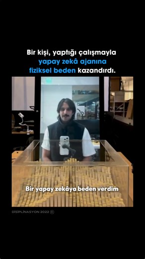 Disiplinasyon | MIT Media Lab'den bir araştırmacı, bir yapay zekaya görev listeleri yerine 900 pimden oluşan fiziksel bir beden sunarak, onun bu formda... | Instagram