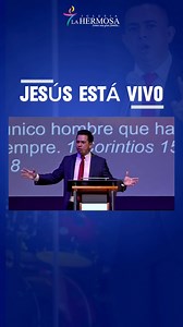 Jesus está vivo. #discipulado2025 #pastorlesteradavila #iglesialahermosaesteli #iglesialahermosaesteli #AsambleasdeDios #palabradedioshoy #EvangelioDeHoy #fe #salvacioneterna #jesus | Pastor Lester A. Dávila.