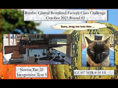 CZ 457 MTR October RD 03: Rimfire Central Restricted Factory Class Challenge (inexpensive ammo)