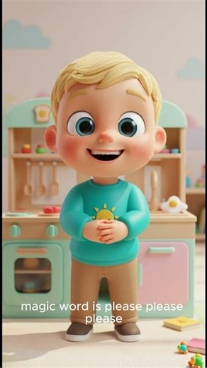 Magic Please & Thank You ✨🙏 | Polite Words Song for Toddlers | Fun Manners Song #kidsshorts