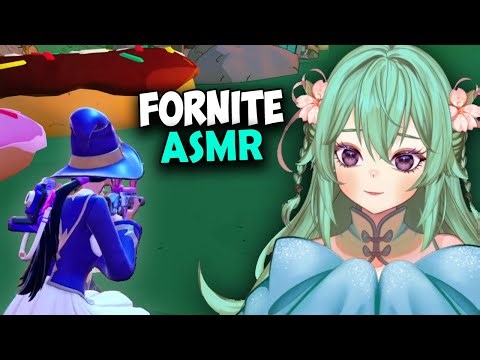 Fortnite ASMR 🎮 Falling Donuts, Sweaty Hands & Getting that DUB! | Whispering + Tapping