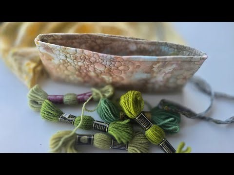 Fabric Basket Tutorial from Fabric Scraps