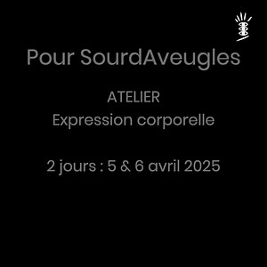 Pour Sourdaveugles : Atelier EXPRESSION CORPORELLE à IVT DEUX JOURS : 5 & 6 avril 2025�Avec Thumette Léon Atelier d’exploration du toucher, du mouvement et de l’équilibre à travers : - Danse-contact, rythme, espace - Chorésigne et danse contemporaine - Expérimentation autour du tactile 📌 Les participants doivent prévoir leur accompagnateur LSFT si besoin (non payant). Infos & inscriptions : contact@ivt.fr | IVT - International Visual Theatre