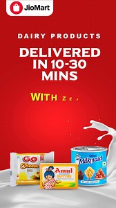 3.9K views · 137 reactions | Need fresh bakery or dairy? We deliver in 10-30 minutes, with unbeatable prices! Fresh, fast, and affordable—order now | JioMart | Facebook