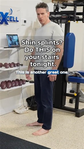 Fix Shin Splints With This Stair Exercise Tonight #shorts