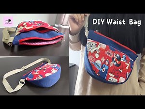 DIY Waist Bag Tutorial | DIY Fanny Pack Tutorial | Waist Bag Tutorial