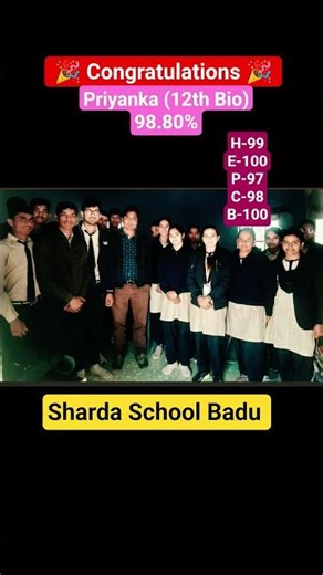 12th science topper (2026)- Priyanka | Sharda School Badu