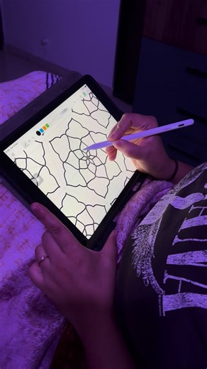 Tanya Agrawal | Mandala Artist ⭐️ on Instagram: "That one satisfying art reel to soothe your feed is here.. satisfying art , oddly satisfying , visually satisfying , calming art , soothing visuals , mandala art , dot mandala , digital mandala , modern mandala , geometric mandala , sacred geometry art , brush stroke art , satisfying brush strokes , slow art process , pattern making art , texture art , digital art process , procreate mandala , ipad art , visual ASMR , art therapy , stress relief a