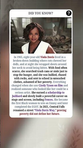 Viola Davis’ Journey from Poverty to Power