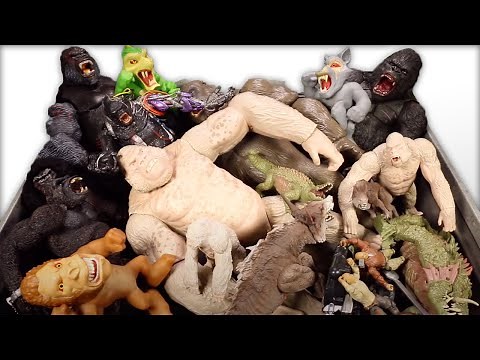 New Huge Box Rampage Movie Toys & King Kong Skull Island Toys Vs Jurassic World fallen Kingdom
