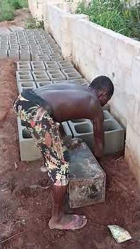 DIY hollow block construction: a step-by-step guide. No machine needed. 9" hollow block by hand