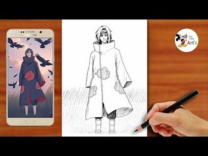 Itachi Uchiha full body drawing video || how to draw Itachi from naruto step by step