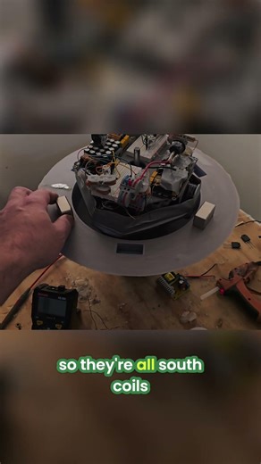 Magnets and Coils: Counter Rotating Fun! #shorts