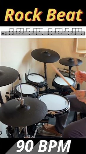 Rock Drum Beat Lesson 💎🥁