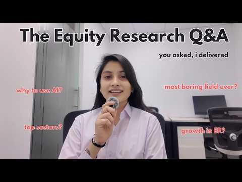 Equity Research Career Path Explained | AI Toolkit, Sectoral Views & Community Tips