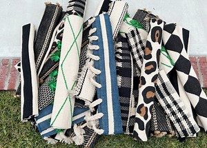 Cotton Layering Rug for Entryway Indoor Outdoor Mat Fits Under Doormats 4 Sizes Available - Etsy