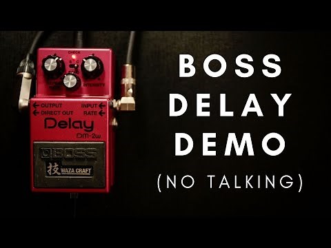 Boss Waza Delay pedal demo DM-2w