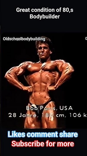 Bob Paris 💀 Old School Bodybuilder 💪