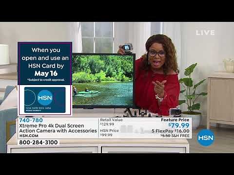 Xtreme Pro 4k Dual Screen Action Camera with Accessories