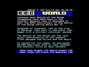 bbc pages from Ceefax vhs with music vhs Sunday 19th December 2004