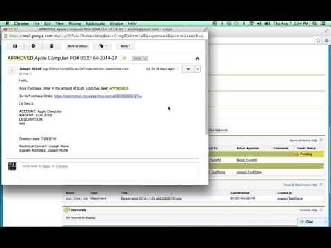 Salesforce in Action - Purchase Order Workflow