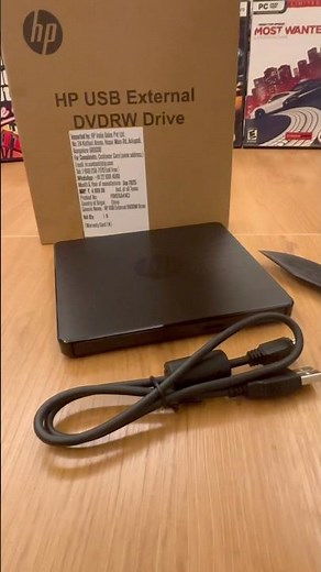 HP External USB DVD-RW Drive for Laptops and Computers F6V97AA#ACJ #hp #dvd