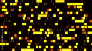 Abstract 3d background with rectangular glow shapes. Random size of element. Corporate background. Available in 4K FullHD video render footage