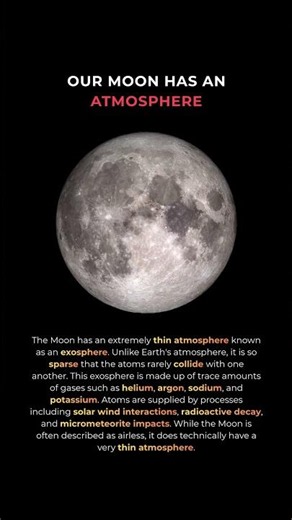 Our Moon Has An ATMOSPHERE #shorts