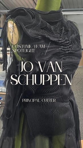 It’s my pleasure to spotlight Jo Van Schuppen, the main cutter for Elphaba in our @wickedmovie Jo brings an incredible career background, having dressed some of the biggest names in Rock and Roll. Working alongside the legendary Anthony Price, she crafted iconic looks for bands like Duran Duran and artists such as Bryan Ferry. Jo and her team's mastery was pivotal in weaving the intricate pleats that swirl into Elphaba’s costumes—each piece a metaphorical nod to Nature, with a Victorian twist on