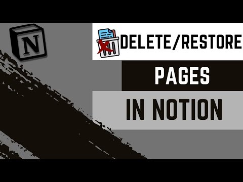 How To Delete And Restore Pages In Notion