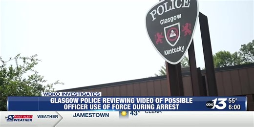 Glasgow police reviewing video of possible officer use of force during arrest