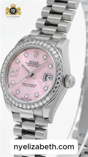ROLEX PINK OPAL DIAMOND WATCH