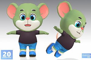 Mouse Rat Rodent Green Animated | Characters | Unity Asset Store