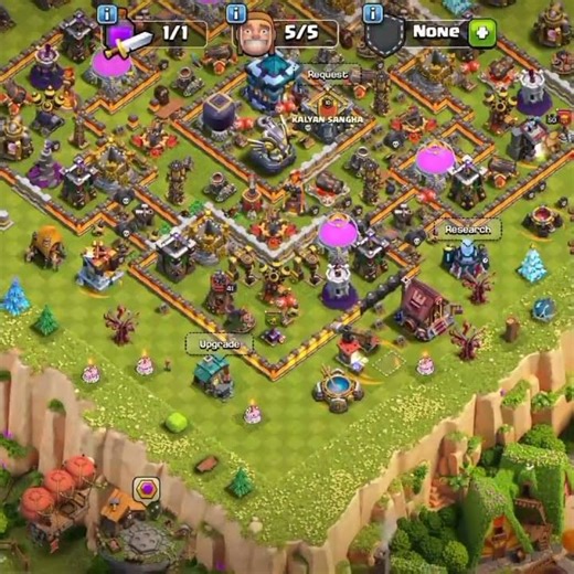 Awesome || Painter scenary|| buy also in my 2nd Account || with 1100 gems#clashofclans #shorts