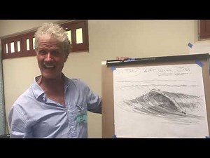 Draw a Surfing Wave Art with Jim Freeheart #arttutorial #live #drawing #drawingtutorial #sketch #art